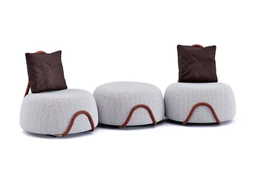BABOU SYSTEM - Modular fabric garden sofa by Paolo Castelli - view 2